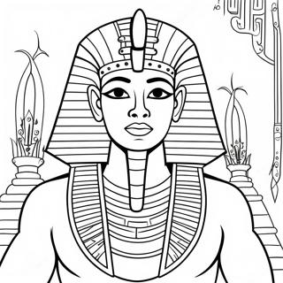 Page A Colorier Pharaon En Tenue Royale 12688-10560