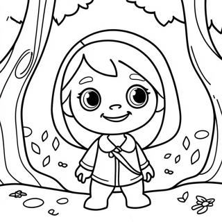 Page A Colorier Masha Aventuriere Dans La Foret 12758-10613