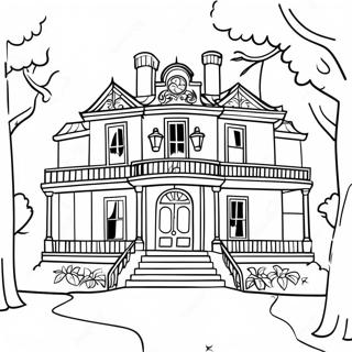 Page A Colorier Manoir Hante Disney 12767-10620