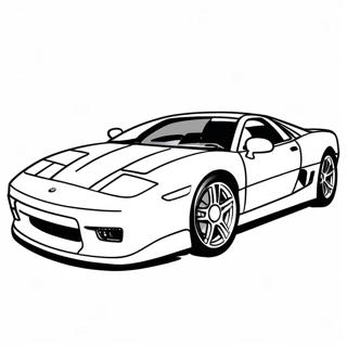 Page A Colorier Dune Voiture De Sport Jdm Elegante 12788-10638