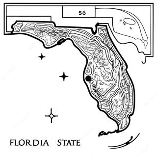 Page A Colorier De La Carte De Letat De Floride 12857-10685