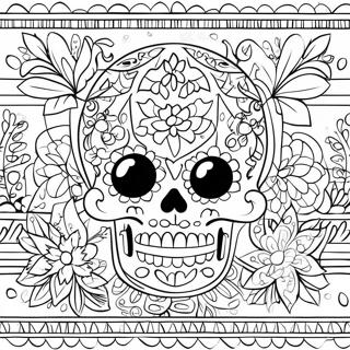 Papel Picado Pages À Colorier