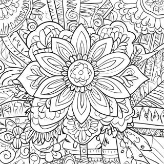 Page A Colorier De La Banniere Coloree De Papel Picado 12868-10699