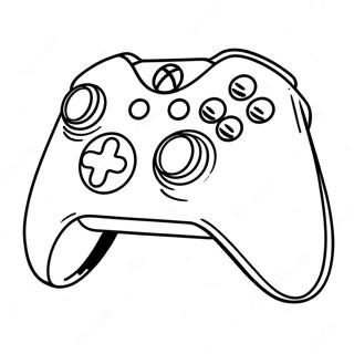 Page A Colorier De La Manette Retro Xbox 12928-10747