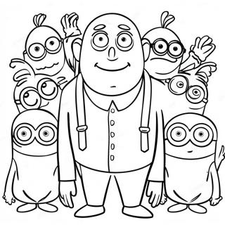 Page A Colorier De Gru Avec Les Minions 12948-10761