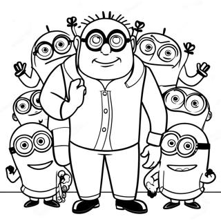 Page A Colorier De Gru Avec Les Minions 12948-10763