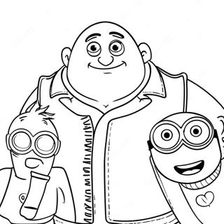 Page A Colorier De Gru Avec Les Minions 12948-10764