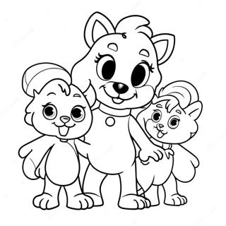 Page A Colorier De Maman Bluey Avec Sa Famille 12988-10795