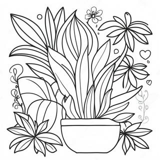 Page A Colorier Pour Adultes Sur Le Theme Des Plantes 13027-10824