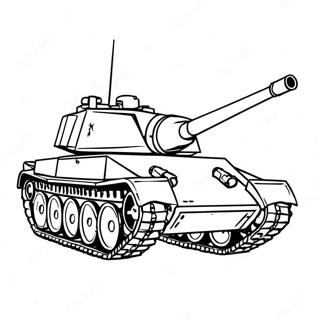 Page A Colorier Tank Militaire 1302-1041