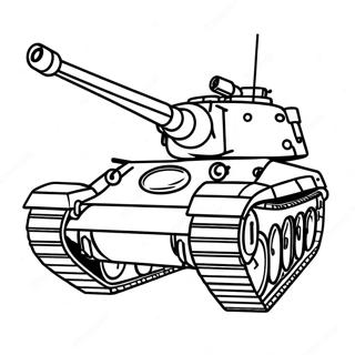 Page A Colorier Tank Militaire 1302-1042