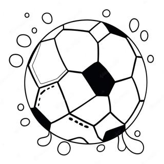 Page A Colorier De Ballon De Football Colore En Action 13078-10865