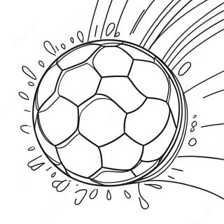 Page A Colorier De Ballon De Football Colore En Action 13078-10866