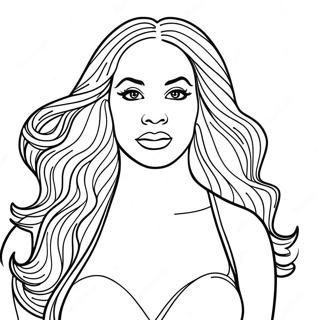 Beyonce Pages À Colorier