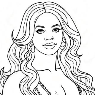 Page A Colorier De Beyonce 13107-10887