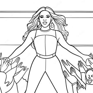 Page A Colorier De Beyonce En Performance Sur Scene 13108-10891