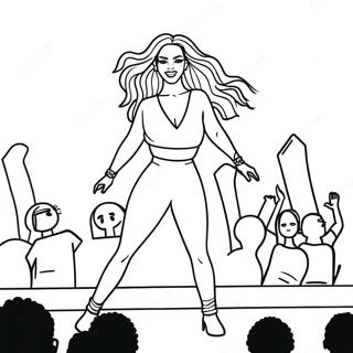 Page A Colorier De Beyonce En Performance Sur Scene 13108-10892