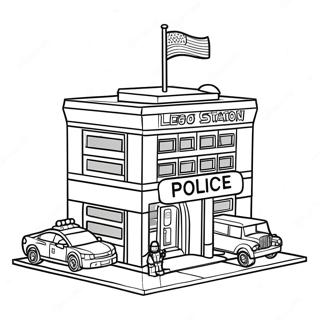 Page A Colorier De La Station De Police De Lego City 13128-10908