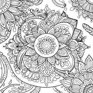 Page A Colorier Mandala Apaisant 1312-1050