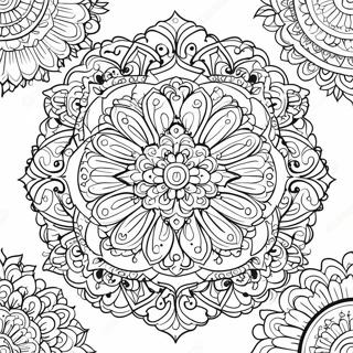 Page A Colorier Mandala Apaisant 1312-1052