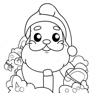 Page A Colorier Du Pere Noel Anime Mignon 13168-10940