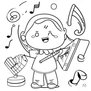 Page A Colorier De Musique Pour La Maternelle 13207-10967