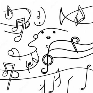 Page A Colorier De Notes De Musique Joyeuses 13208-10969