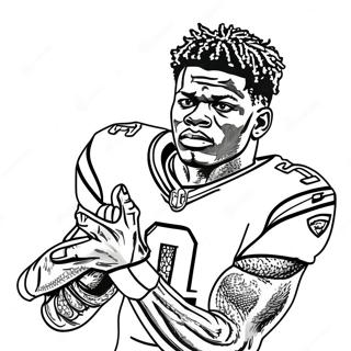 Page A Colorier Lamar Jackson 13237-10992