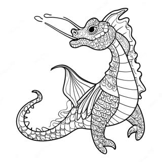 Page A Colorier Dragon De Mer Colore 13248-11004