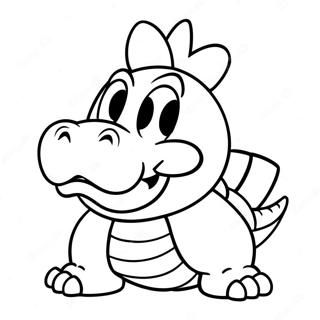 Page A Colorier Bowser Jr Dans Une Pose Malicieuse 13268-11020