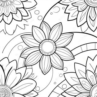 Page A Colorier Fleurs Art Pop Vibrantes 13278-11026