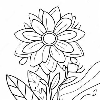 Page A Colorier Fleurs Art Pop Vibrantes 13278-11027