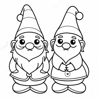 Page A Colorier Gnomes De Noel Festifs 1332-1065