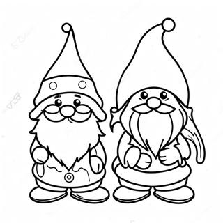 Page A Colorier Gnomes De Noel Festifs 1332-1067