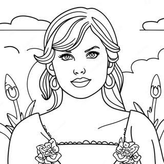 Page A Colorier De Taylor Swift Folklore 13387-11111