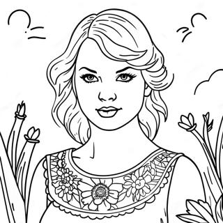 Page A Colorier De Taylor Swift Folklore 13387-11112