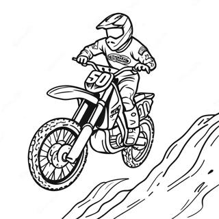 Page A Colorier De Saut Extreme En Moto Tout Terrain Supercross 13418-11137