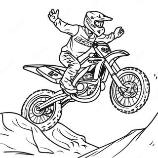 Page A Colorier De Saut Extreme En Moto Tout Terrain Supercross 13418-11138