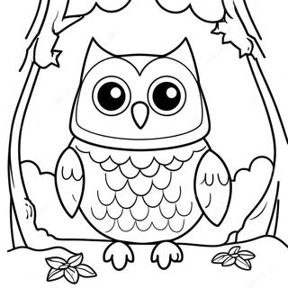 Maison De Hibou Pages À Colorier