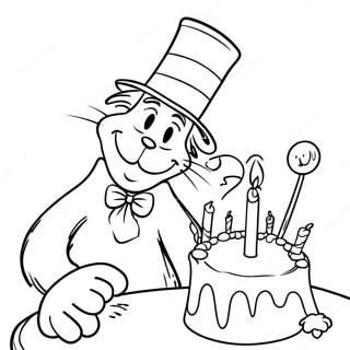 Joyeux Anniversaire Dr Seuss Pages À Colorier