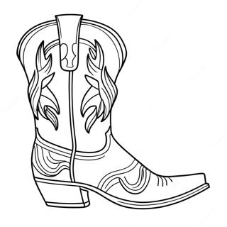 Page A Colorier Bottes De Cowboy 13487-11192