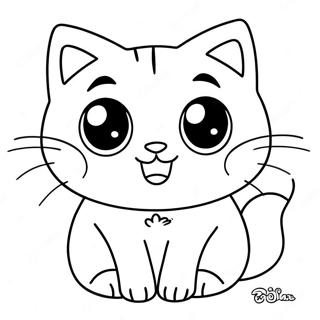 Page A Colorier De Chat Chibi Mignon 13569-11250