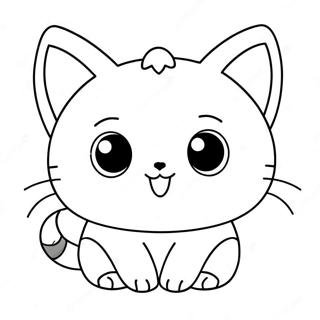 Page A Colorier De Chat Chibi Mignon 13569-11252