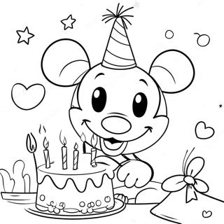 Page A Colorier De Fete Danniversaire De Mickey Mouse 13578-11254