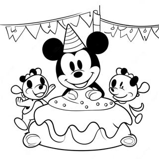 Page A Colorier De Fete Danniversaire De Mickey Mouse 13578-11256