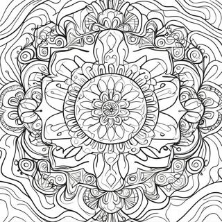 Page A Colorier De Kaleidoscope 13588-11262