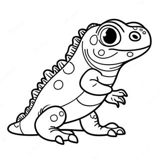 Page A Colorier De Bebe Iguane Mignon 13609-11283