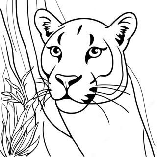 Page A Colorier Un Cougar 13628-11294