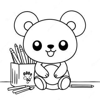 Page A Colorier Rilakkuma 13658-11319