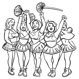 Page A Colorier Les Cheerleaders Des Wolverines Du Michigan 13669-11329